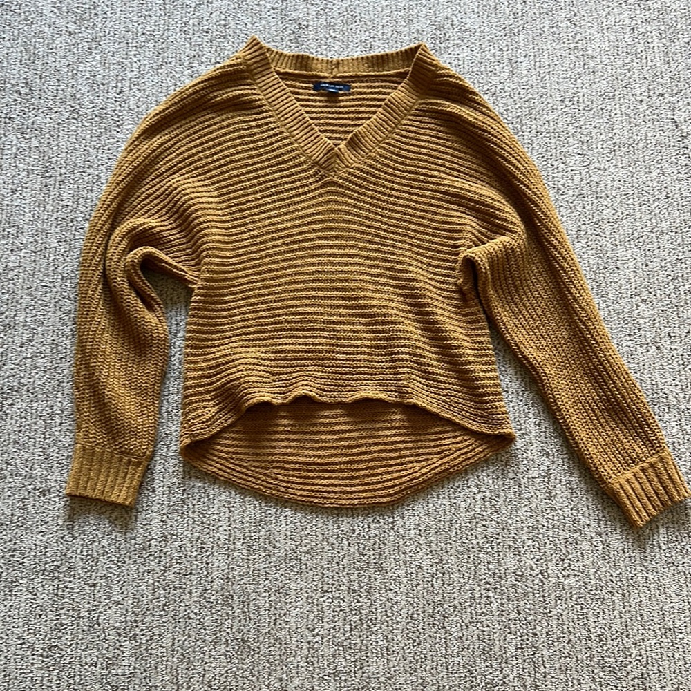 American Eagle sweater, gold color, size S. Gently used.
